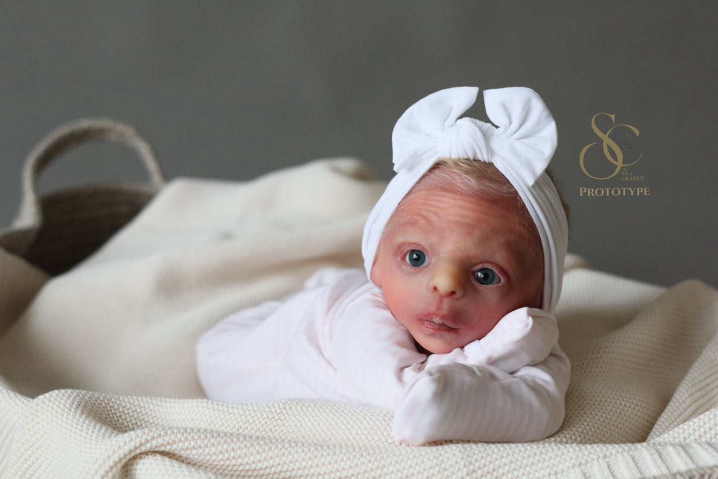 PROTOTYPE Ollie, Silicone Cuddle Head by Leeanne Kellond